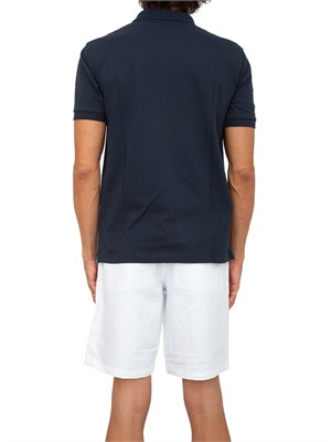 Polo Sun 68 blu navy con maxi logo in UOMO