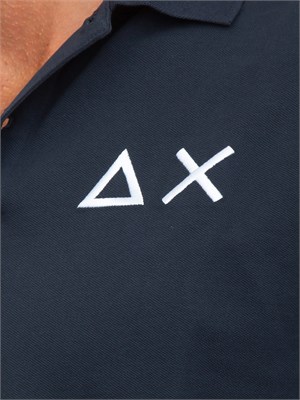 Polo Sun 68 blu navy con maxi logo in UOMO