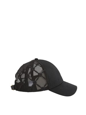 Cappello baseball Elisabetta Franchi con rete ricamo logo in DONNA