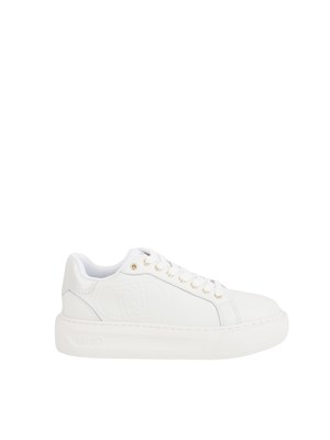Sneakers bianche Liu Jo con logo rilievo tono su tono in DONNA