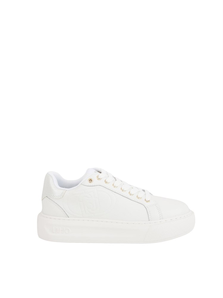 Sneakers bianche Liu Jo con logo rilievo tono su tono