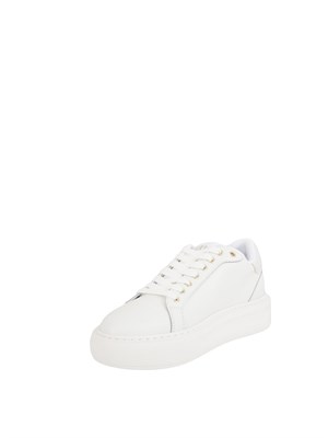 Sneakers bianche Liu Jo con logo rilievo tono su tono in DONNA