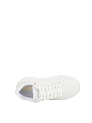 Sneakers bianche Liu Jo con logo rilievo tono su tono in DONNA