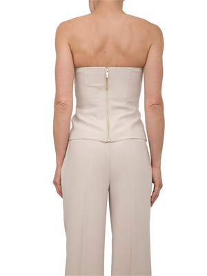 Top corsetto beige Guess by Marciano con bottoni dorati in DONNA