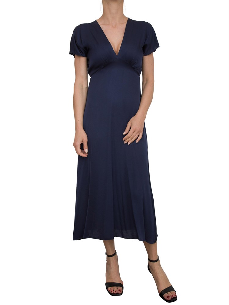 Abito midi Kocca blu effetto raso dallo stile minimal