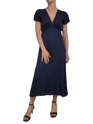 Abito midi Kocca blu effetto raso dallo stile minimal in DONNA