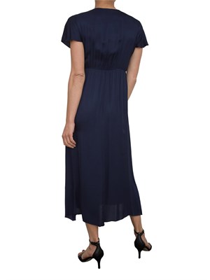 Abito midi Kocca blu effetto raso dallo stile minimal in DONNA