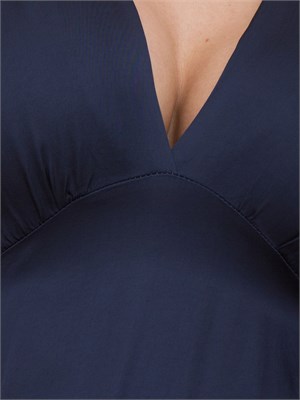 Abito midi Kocca blu effetto raso dallo stile minimal in DONNA