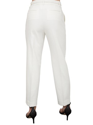 Pantalone elegante bianco Kocca stile minimal con cintura in DONNA