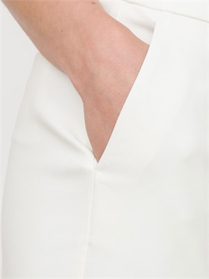 Pantalone elegante bianco Kocca stile minimal con cintura in DONNA