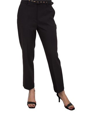 Pantalone elegante nero Kocca stile minimal con cintura in DONNA