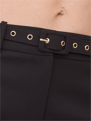 Pantalone elegante nero Kocca stile minimal con cintura in DONNA