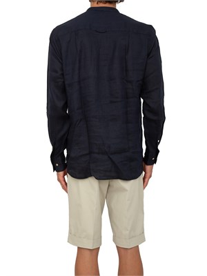 LIU JO Camicia coreana Liu-jo blu in lino in UOMO