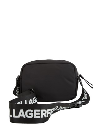 K.LAGERFELD Borsa a tracolla Karl Lagerfeld Jeans in nylon nero con tasche in DONNA