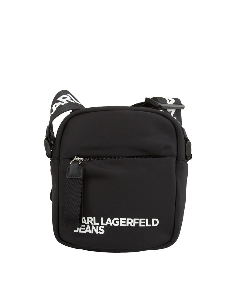 K.LAGERFELD Borsa a tracolla Karl Lagerfeld Jeans in nylon con logo lettering a contrasto