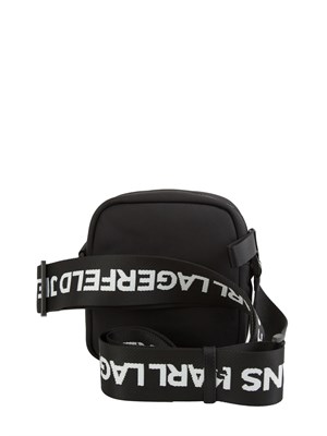 K.LAGERFELD Borsa a tracolla Karl Lagerfeld Jeans in nylon con logo lettering a contrasto in DONNA