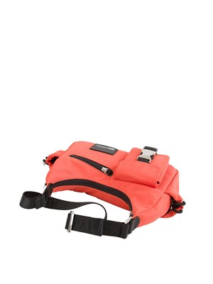 K.LAGERFELD Borsa a spalla utility Karl Lagerfeld Jeans in nylon corallo con tasche. in DONNA