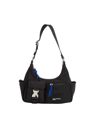 K.LAGERFELD Borsa utility Karl Lagerfeld Jeans in nylon nero con tasche in DONNA
