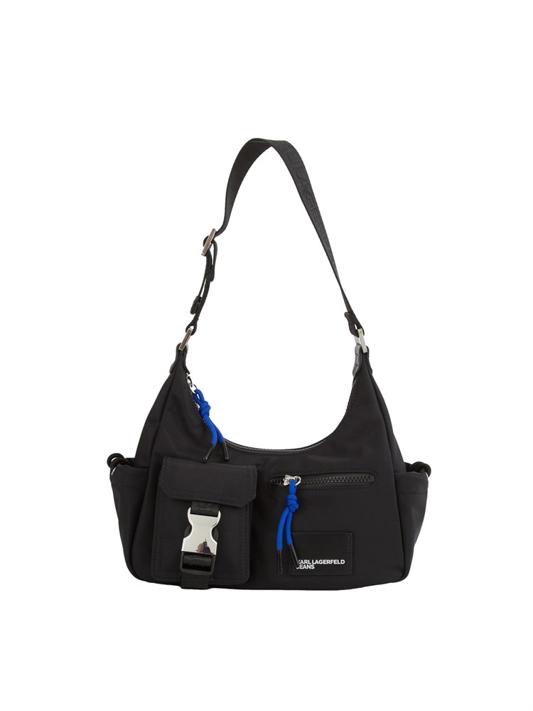 K.LAGERFELD Borsa utility Karl Lagerfeld Jeans in nylon nero con tasche