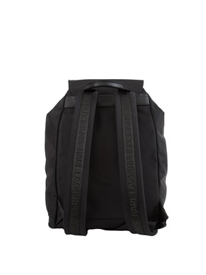 K.LAGERFELD Zaino Karl Lagerfeld Jeans in nylon nero con tasche e patta. in DONNA