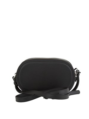K.LAGERFELD Borsa a tracolla Karl Lagerfeld Jeans in similpelle nera con logo lettering a contrasto e doppia zip in DONNA