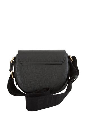 Borsa a tracolla donna Furla Lotus in pelle martellata nera in DONNA