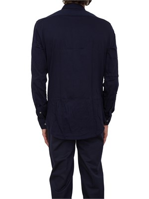 Camicia Corneliani blu in puro cotone in UOMO