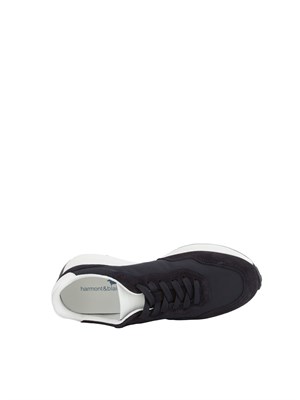 Sneakers Harmont & Blaine blu con suola bicolor in UOMO
