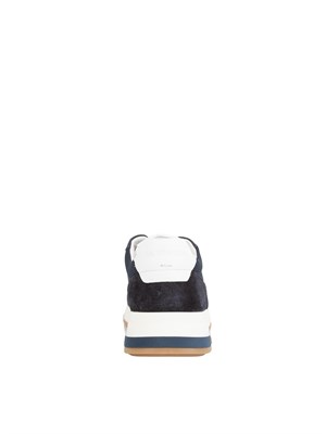 Sneaker uomo blu La Martina in tessuto e camoscio in UOMO