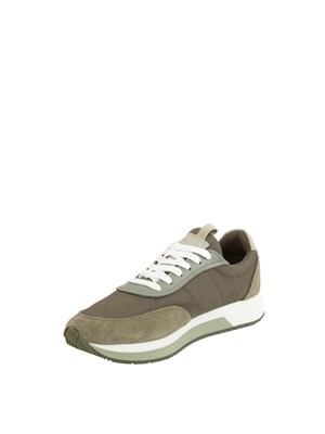 Sneaker donna Max Mara Weekend in nylon e pelle scamosciata verde in DONNA