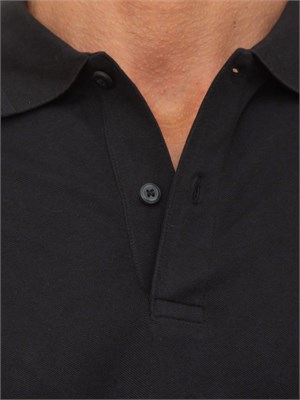Polo Calvin Klein nero piquet thermo tech in UOMO