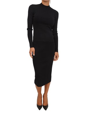 Maglia donna Armani Exchange a coste larghe nera in DONNA