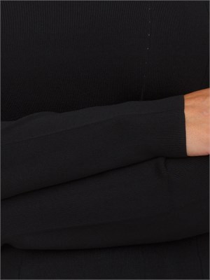Maglia donna Armani Exchange a coste larghe nera in DONNA