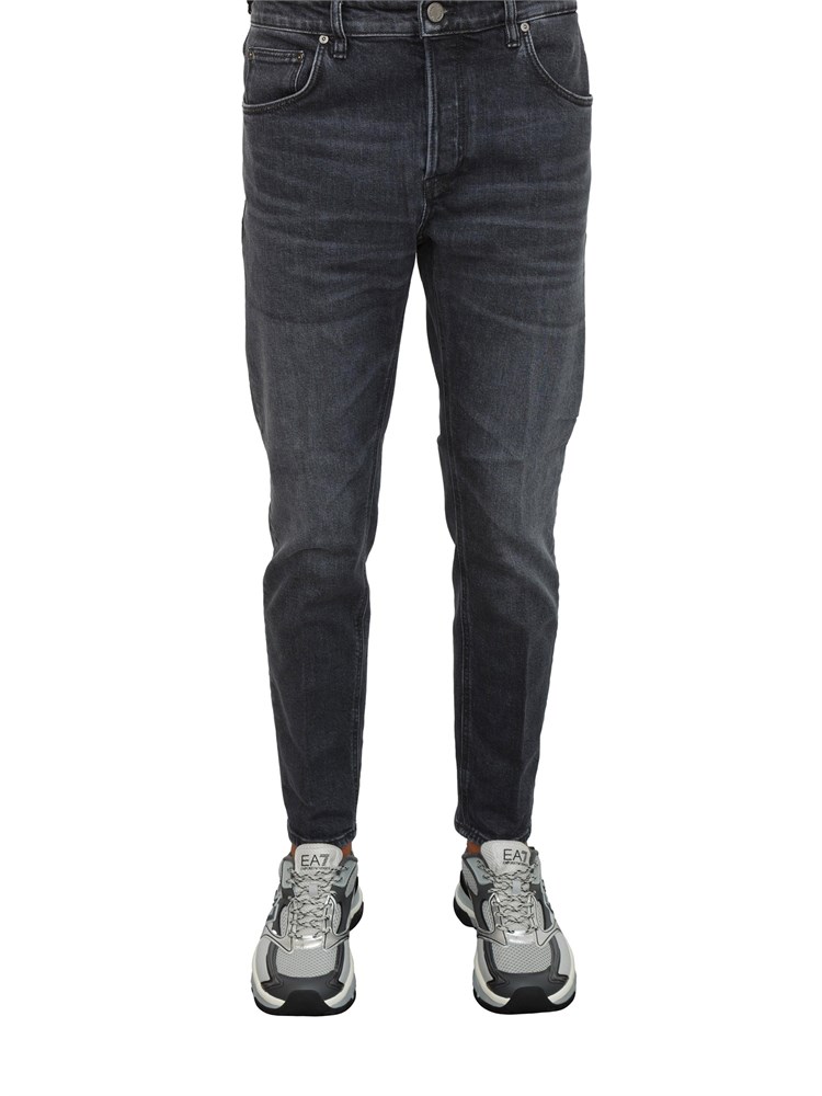 Jeans Reggae PT Torino uomo in black denim stretch con fit tapered