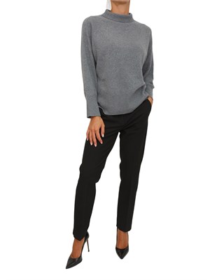 Maglia over Marella in lana e cashmere grigio in DONNA