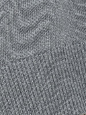 Maglia Marella manica corta scesa con scollo V in misto lana grigia in DONNA