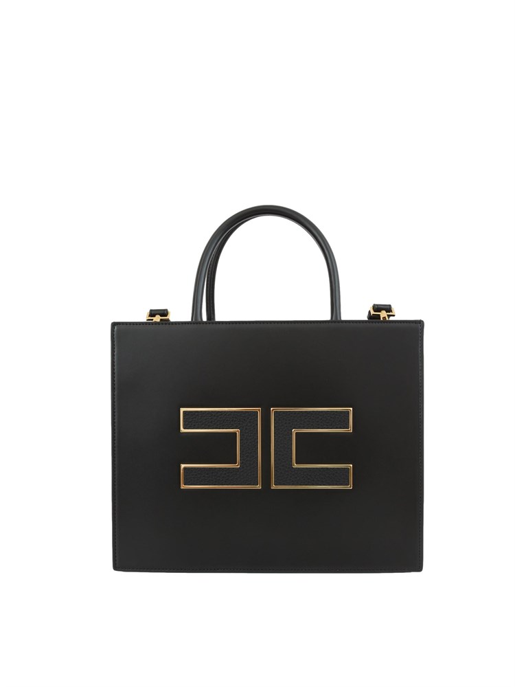 Tote grande nero Elisabetta Franchi con logo