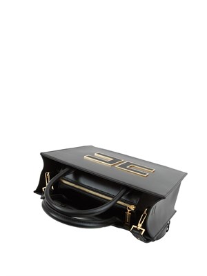 Tote grande nero Elisabetta Franchi con logo in DONNA