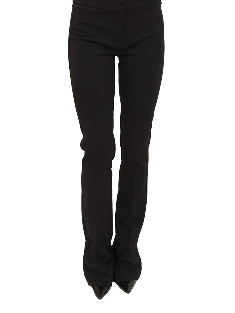 Pantaloni Elisabetta Franchi in crêpe leggero nero