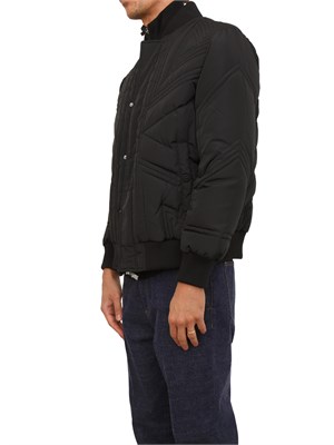 Bomber uomo Richmond X in tessuto nero trapuntato Union Jack in UOMO