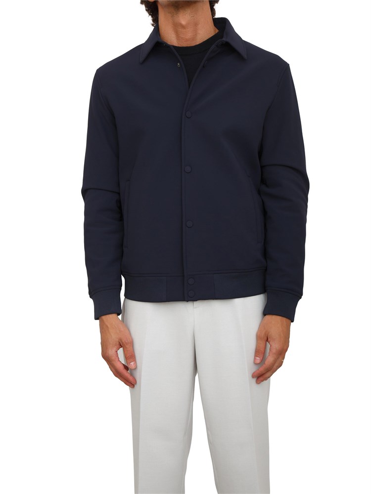 Giubbino Antony Morato regular fit in tessuto blu con eco-imbottitura DuPont Sorona