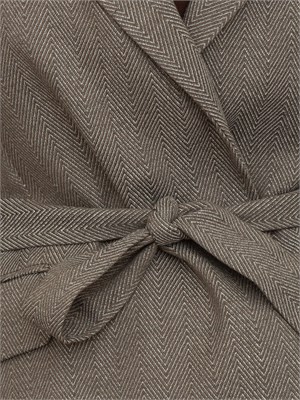 Gilet Liu Jo donna in viscosa stretch motivo chevron grigio marrone in DONNA