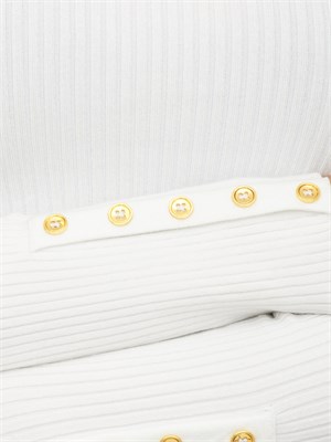 Maglia Elisabetta Franchi in lyocell e seta avorio in DONNA