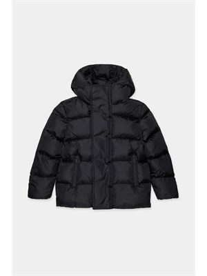 DSQUARED2 JUNIOR Giubbino Dsquared2 Kids nero in nylon trapuntato in BAMBINO