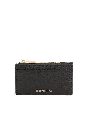 Portafogli Jet Set di Michael Michael Kors in pelle martellata nera in DONNA