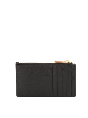 Portafogli Jet Set di Michael Michael Kors in pelle martellata nera in DONNA