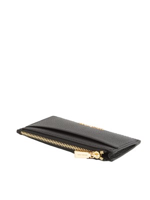 Portafogli Jet Set di Michael Michael Kors in pelle martellata nera in DONNA
