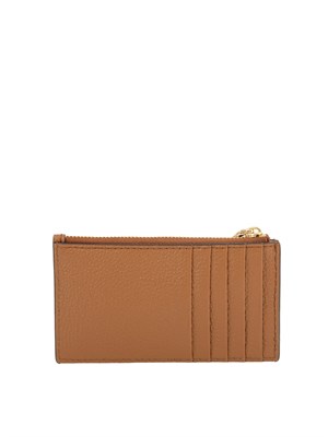 Portafogli Jet Set di Michael Michael Kors in pelle martellata cuoio in DONNA