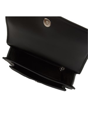 Borsa Claire di Michael Michael Kors in pelle martellata nera in DONNA