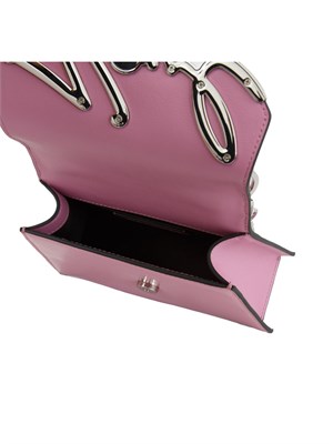 K.LAGERFELD Borsa Karl Lagerfeld in pelle lucida rosa in DONNA